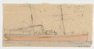 Stoomboot J.L. RUNEBERG door Per Wilhelm Cedergren